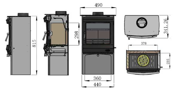 Elcombe 5kW Freestanding Stove