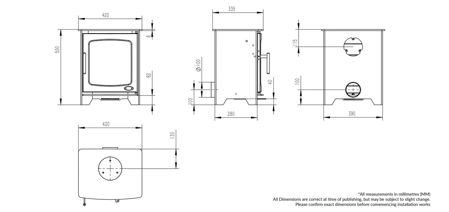 Hazelwood Compact Freestanding Stove